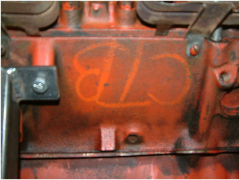 1970 Original LT1 Engine drivers side code